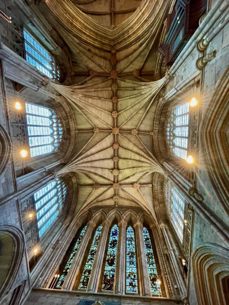 Above the Lady Chapel Lichfield Cathedral Photo by JFPenn