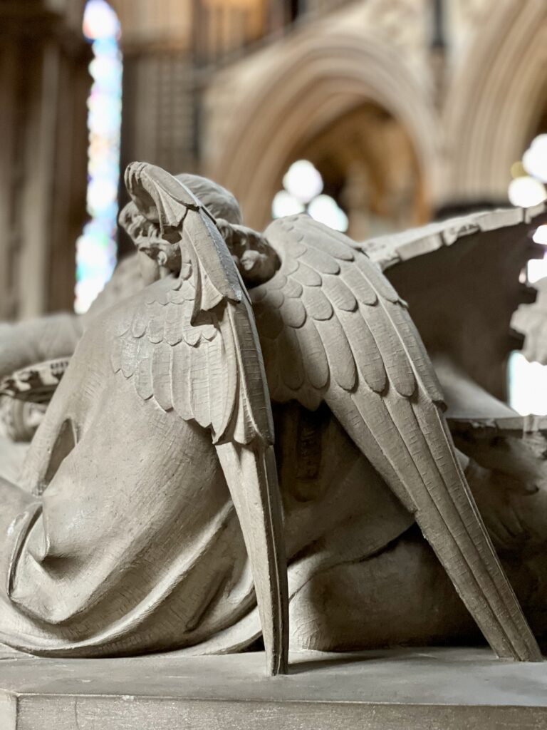 Angel wings Lincoln Cathedral Photo by JFPenn