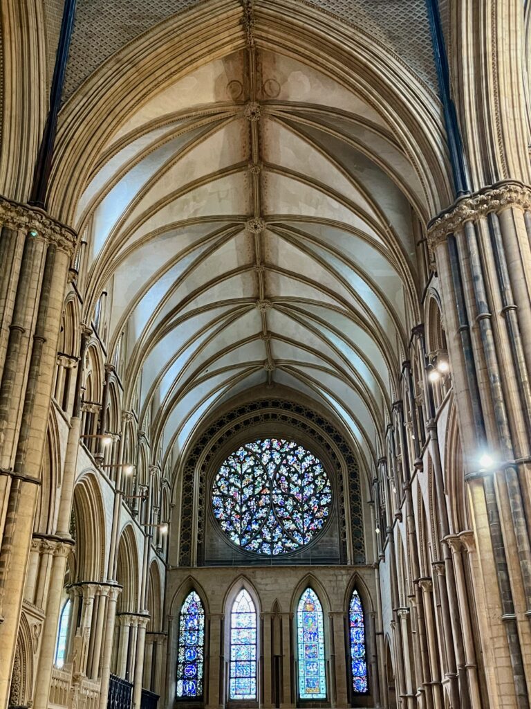 Bishops Eye Rose window Lincoln Cathedral Photo by JFPenn