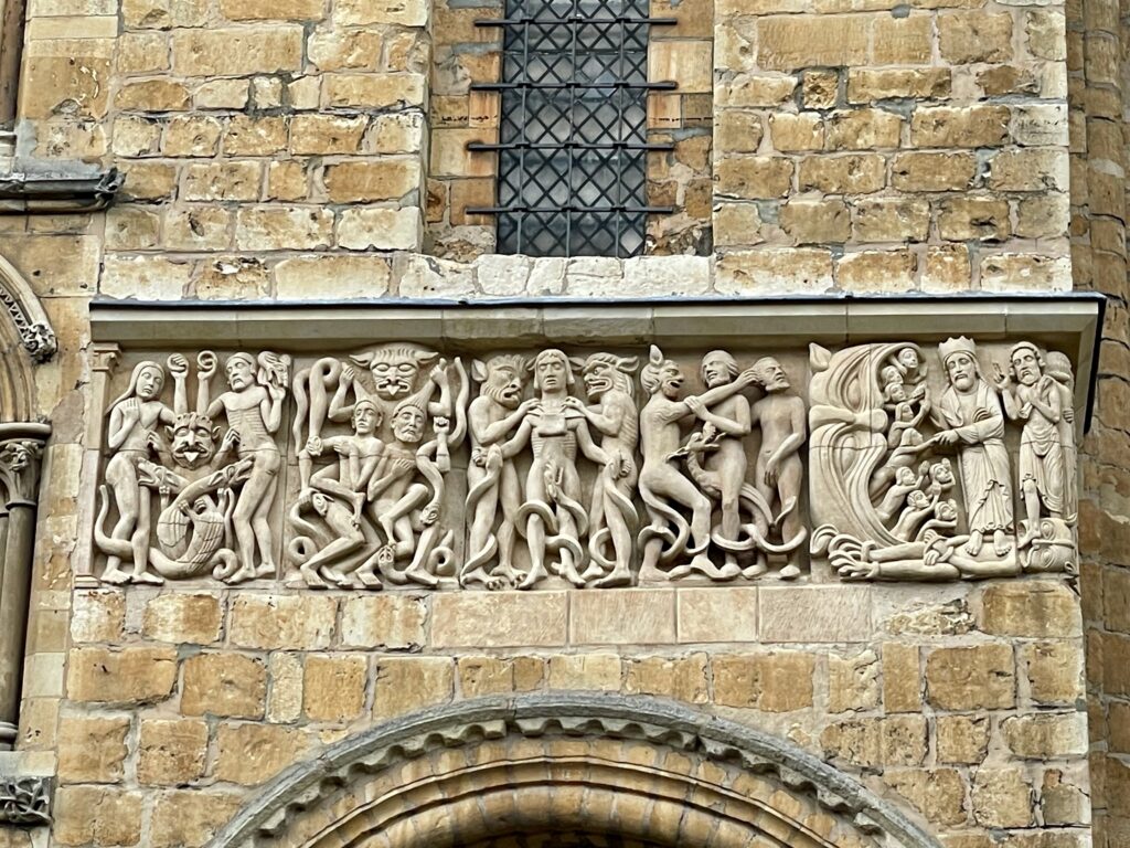 Hellscape frieze replica, Lincoln Cathedral. Photo by JFPenn