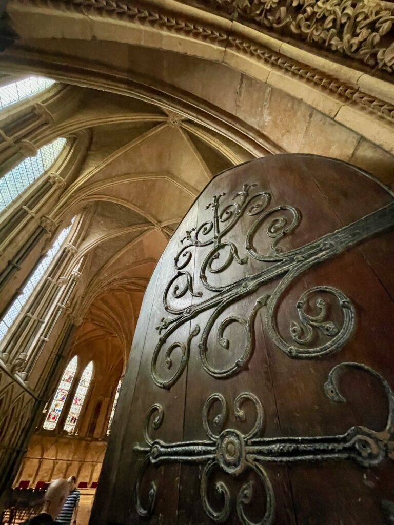 Door to the Chapter House Lincoln Cathedral Photo by JFPenn