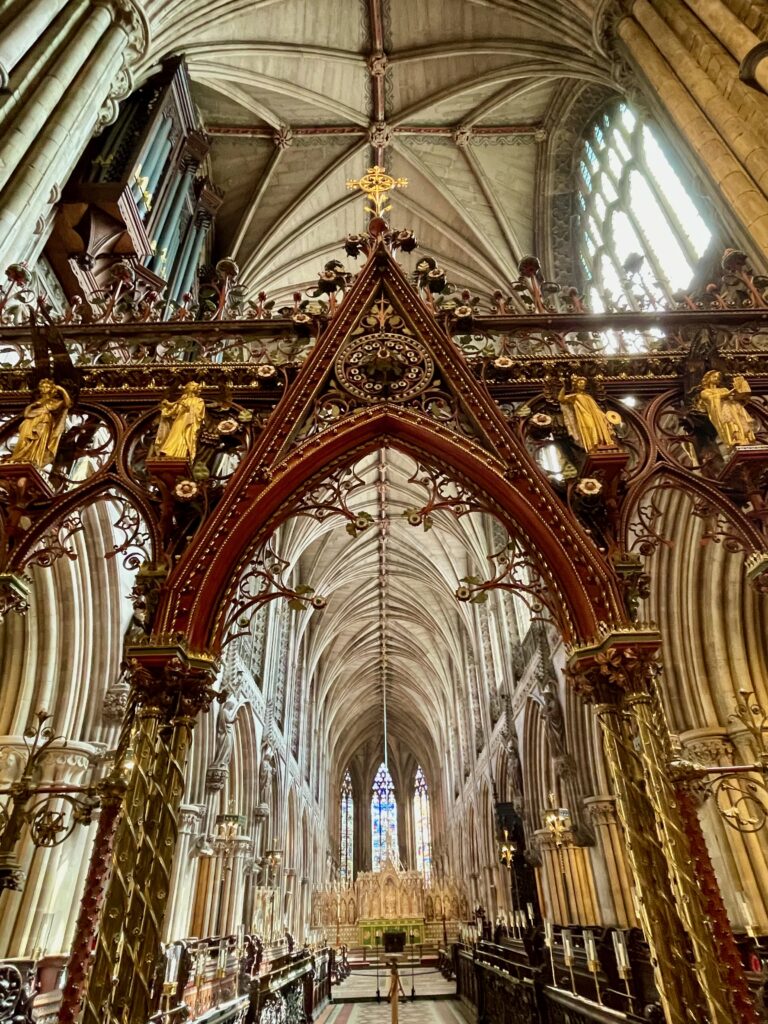 From the Quire to the altar, Lichfield Cathedral. Photo by JFPenn