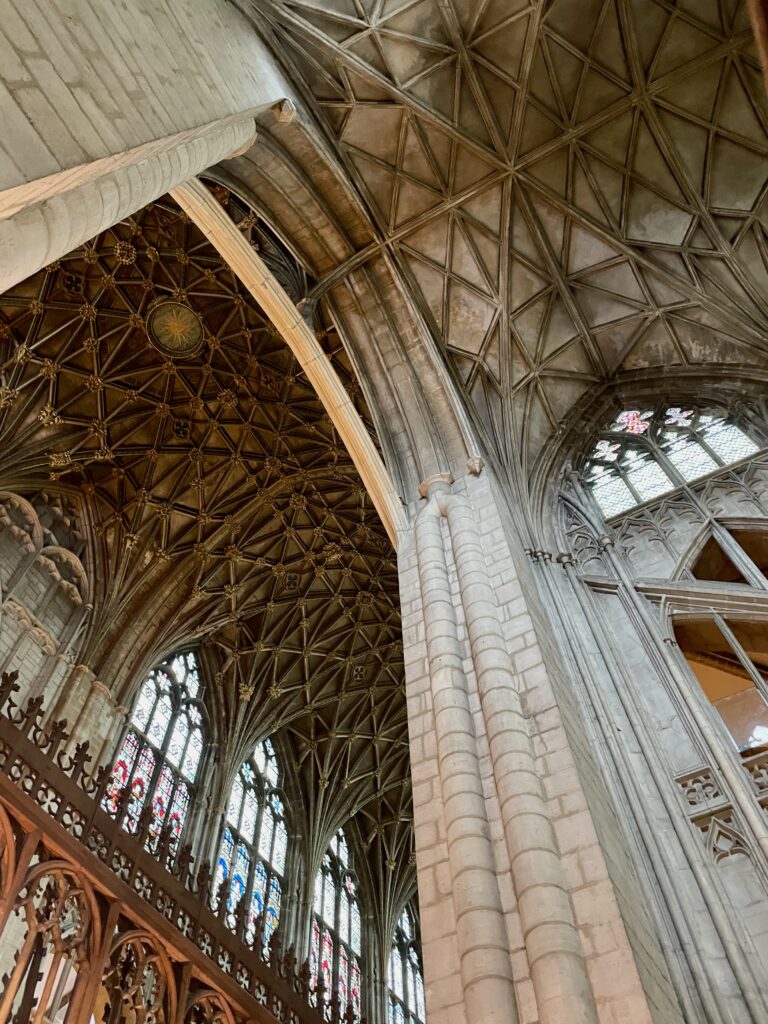 Vault above Quire Gloucester Cathedral Photo by JFPenn