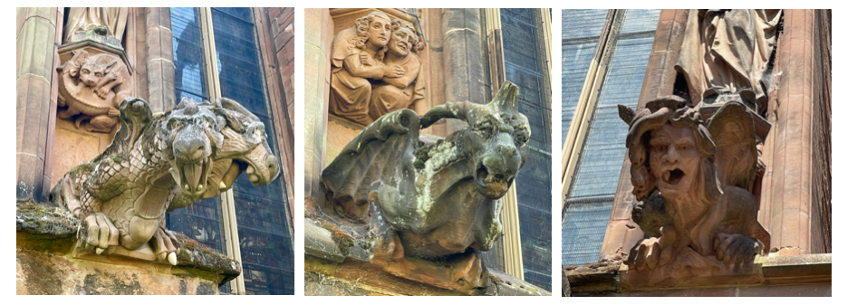 grotesques on Lichfield Cathedral Photo by JFPenn