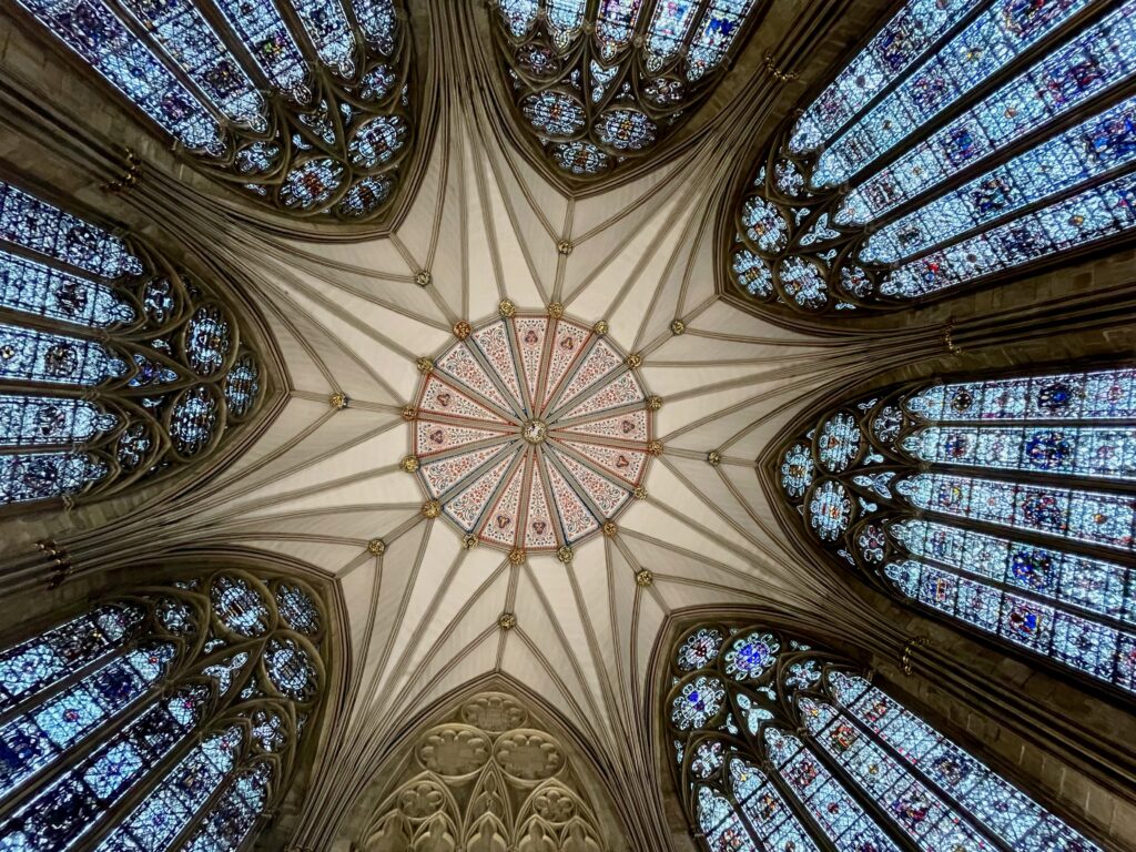 Chapter House ceiling York Minster Photo by JFPenn