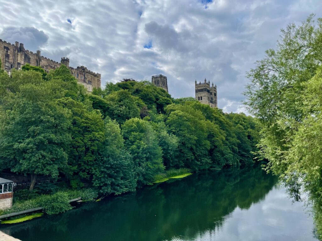 Durham Castle and Cathedral from River Wear Photo by JFPenn