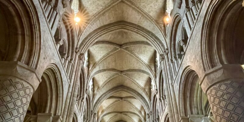 Nave vaulted ceiling Durham Cathedral Photo by JFPenn
