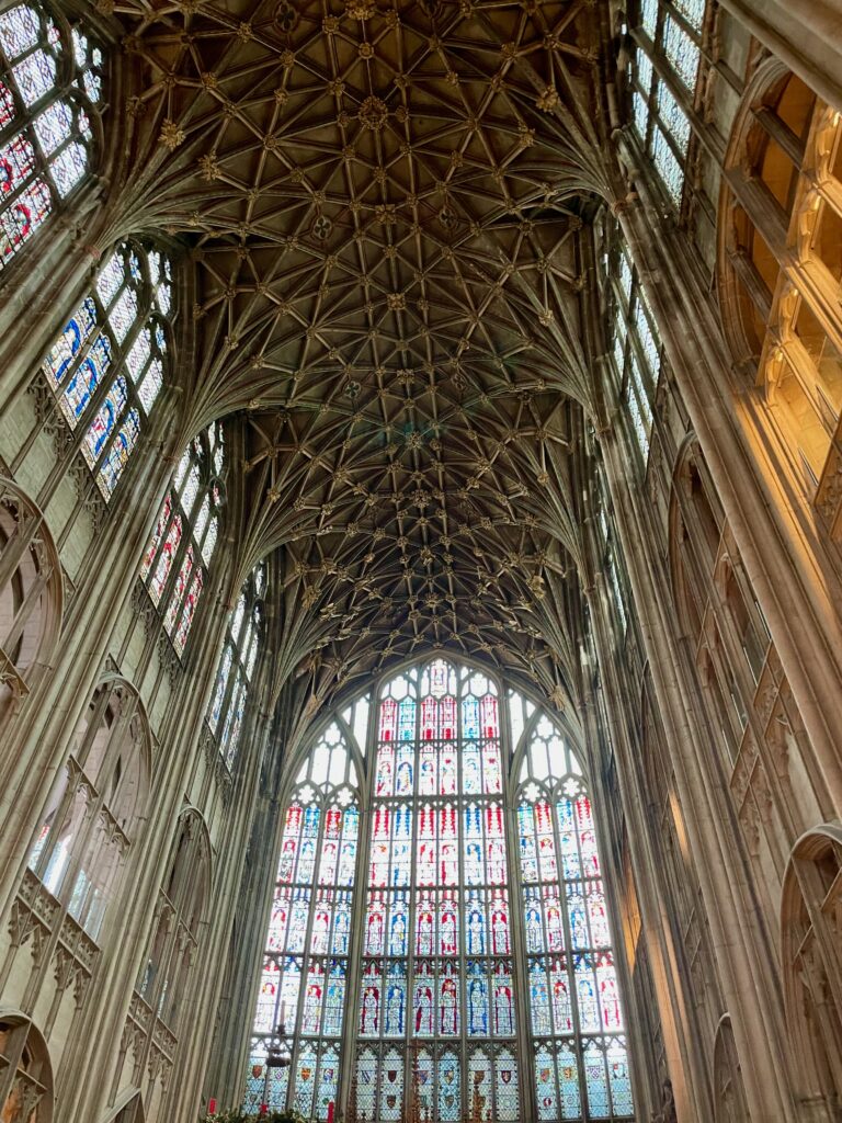 Vault above Quire Gloucester Cathedral Photo by JFPenn