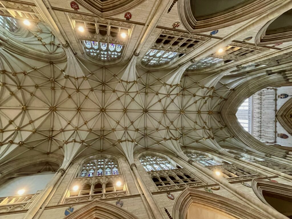 Vaulted ceiling above the Quire York Minster Photo by JFPenn