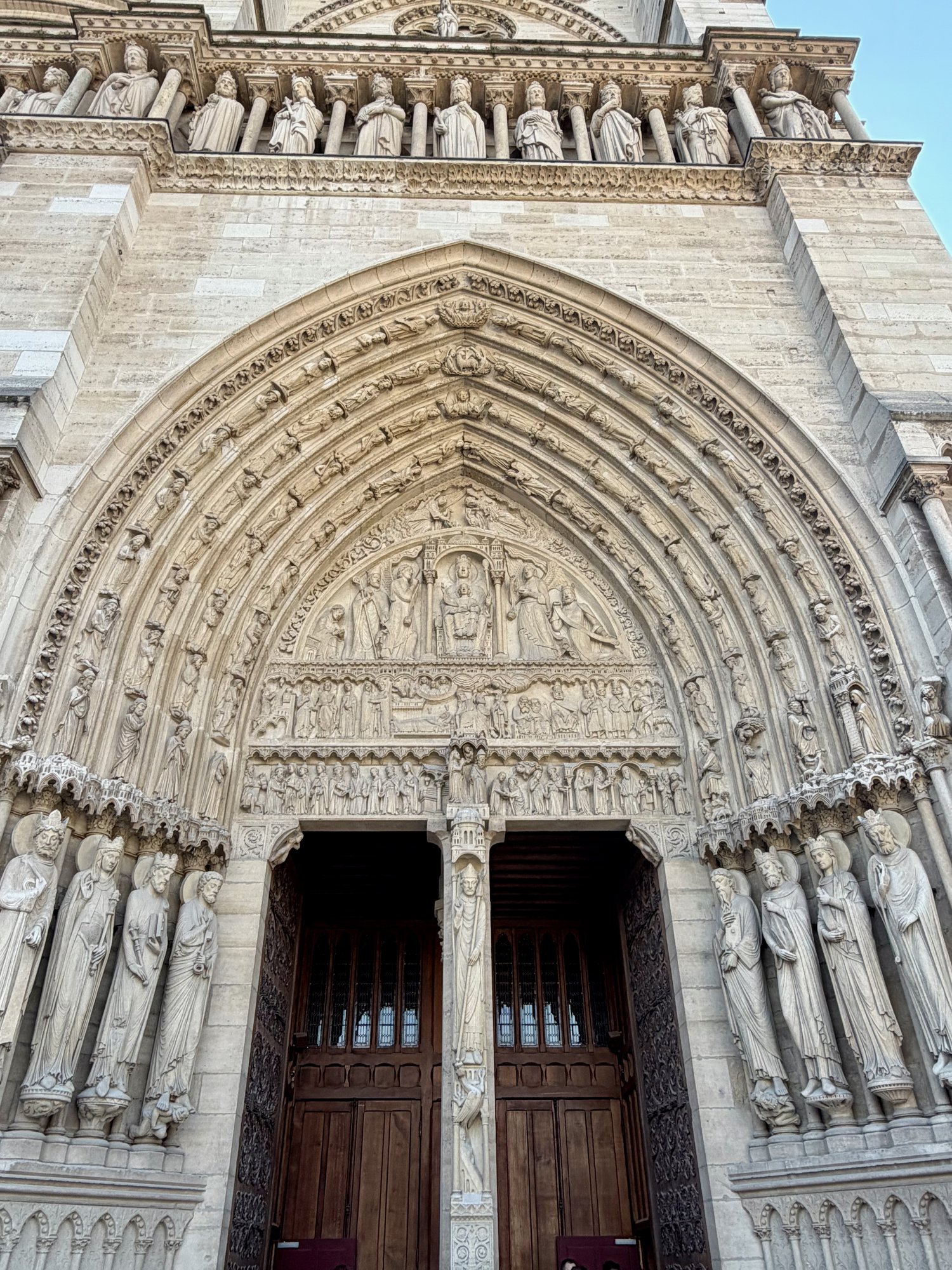 Saint Anne Portal, Notre-Dame de Paris. Photo by JFPenn