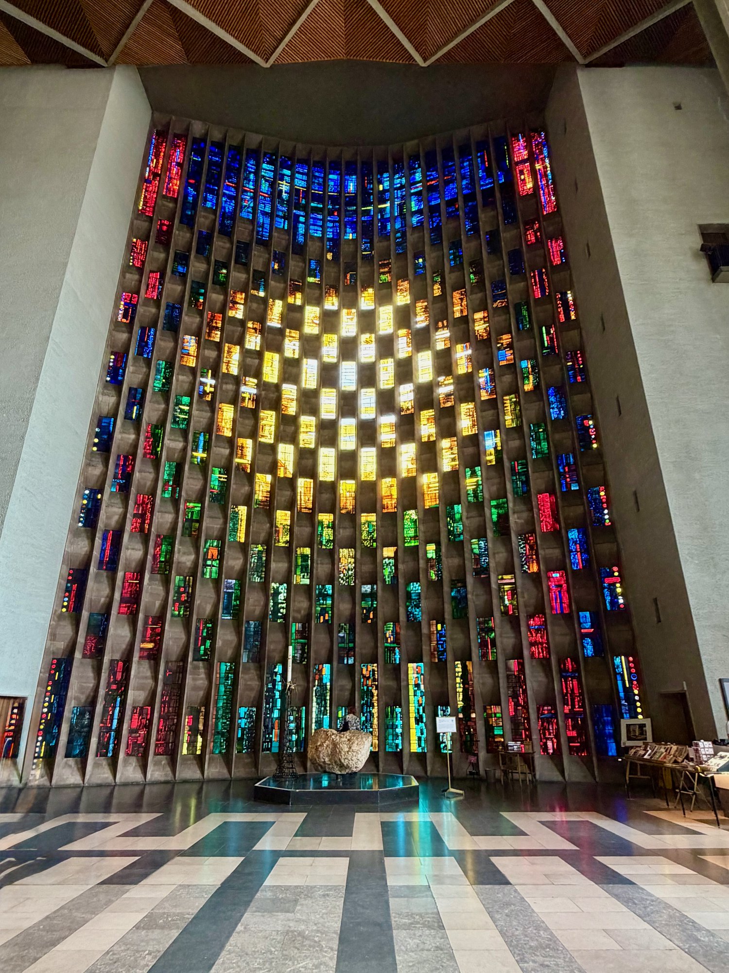 John Piper's Baptistry window, Coventry Cathedral. Photo by JFPenn