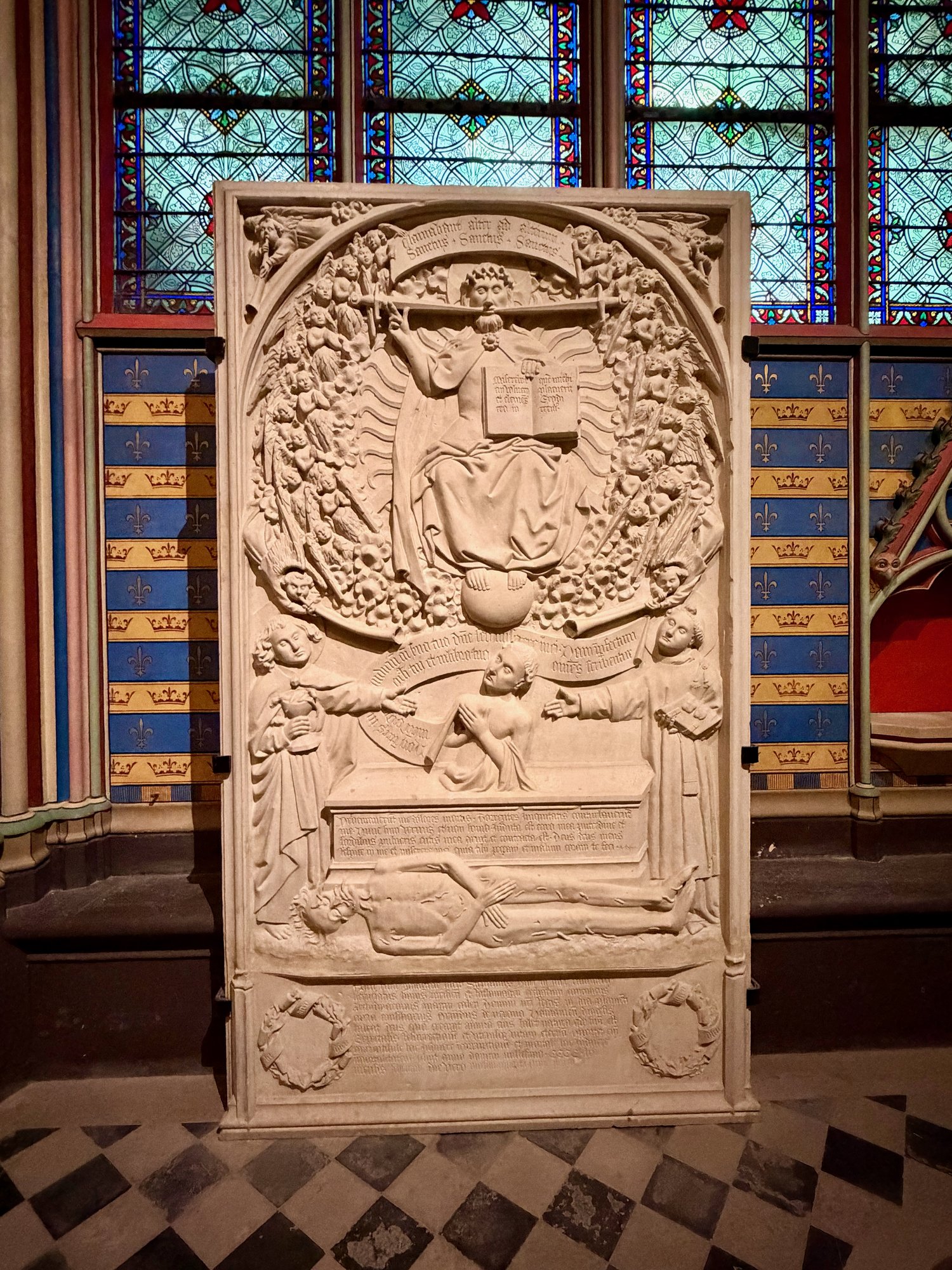 Epitaph of Canon Étienne Yver, Notre-Dame de Paris. Photo by JFPenn