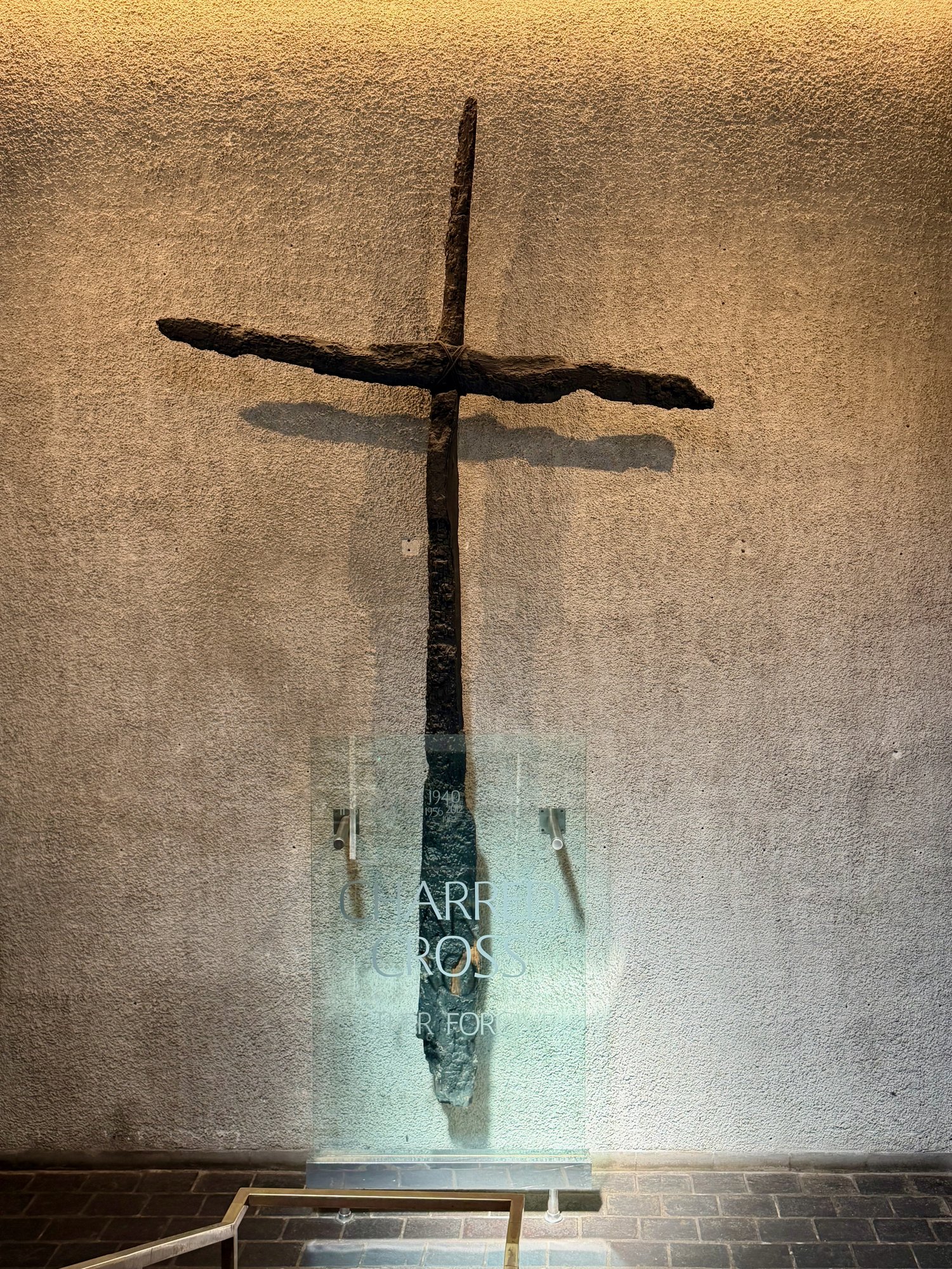 The original Charred Cross of 1940, Coventry Cathedral. Photo by JFPenn