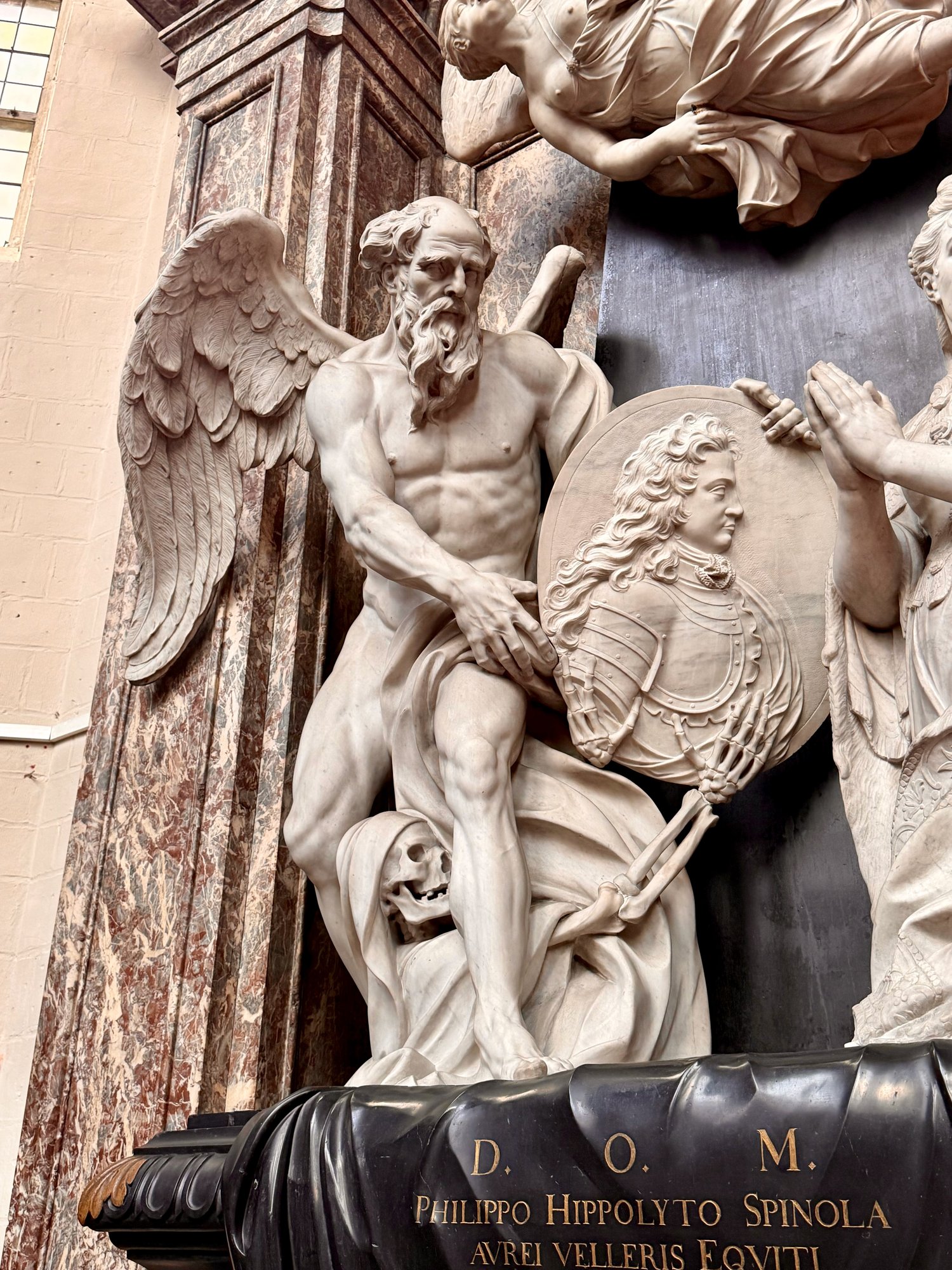 Monument to Philippe Hippolyte Spinola, Church of Notre-Dame de la Chapelle, Brussels. Photo by JFPenn