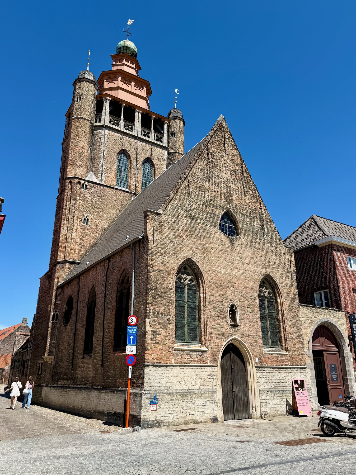 The Jeruzalemkerk with its orb and crescent tower, Bruges. Photo by JFPenn