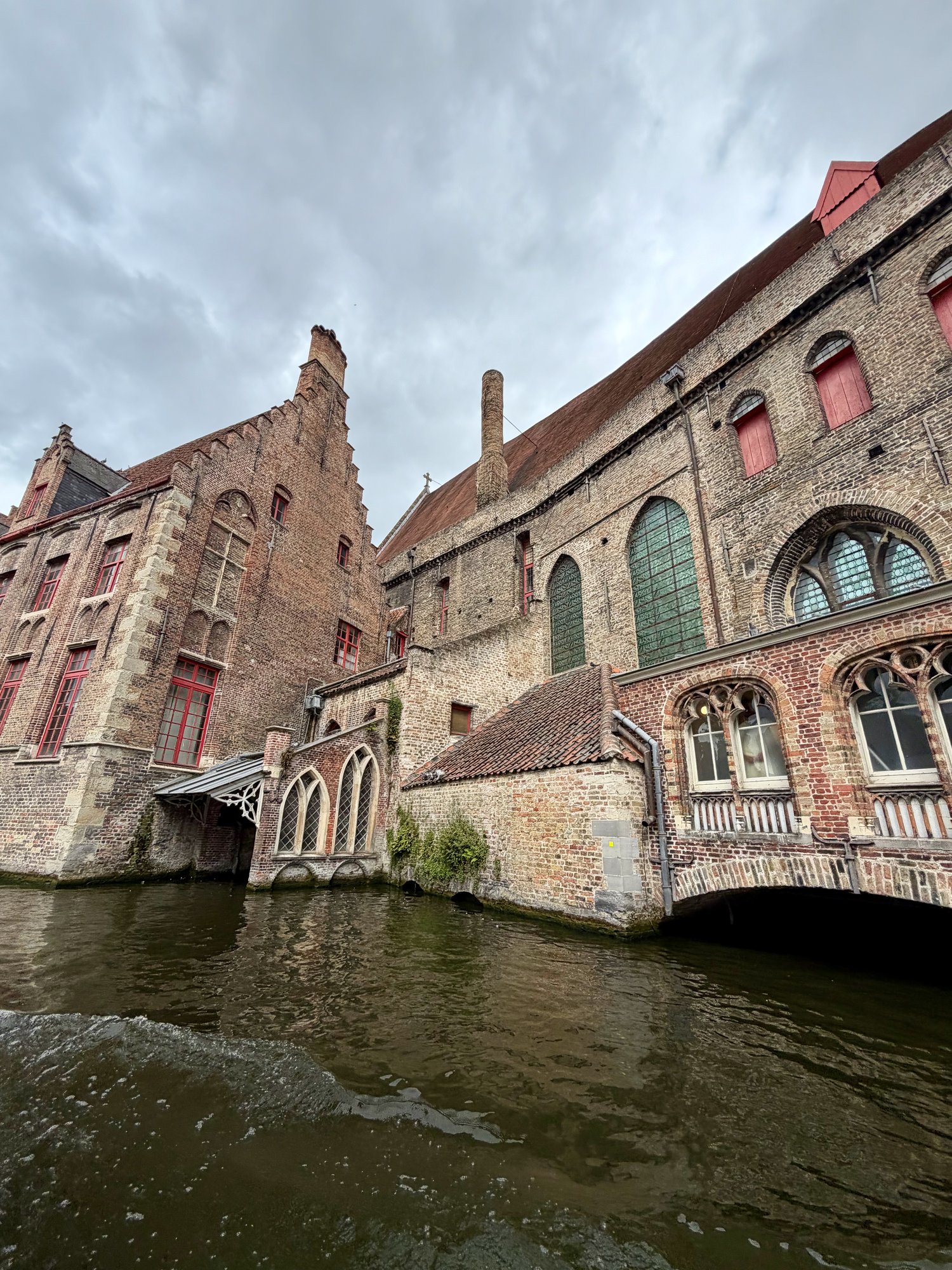 Old St John's Hospital rising from the canal, Bruges. Photo by JFPenn