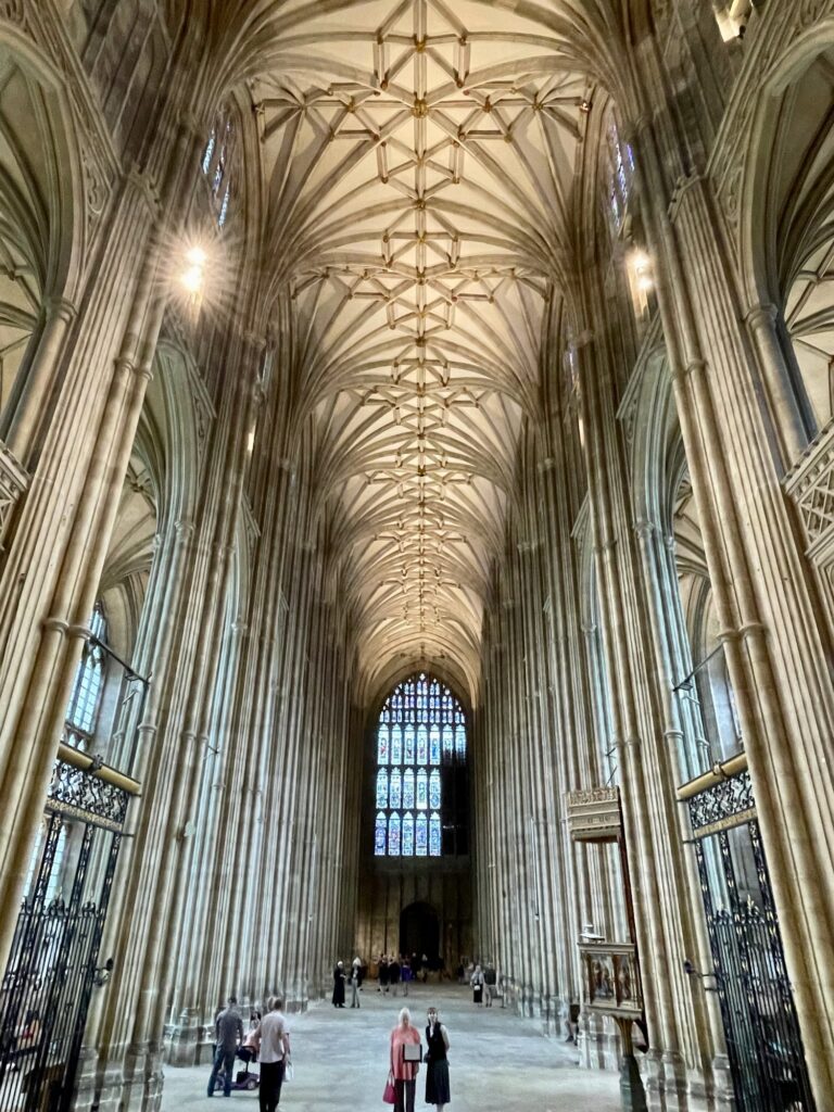 Nave and Great West Window, Canterbury Cathedral. Photo by JFPenn