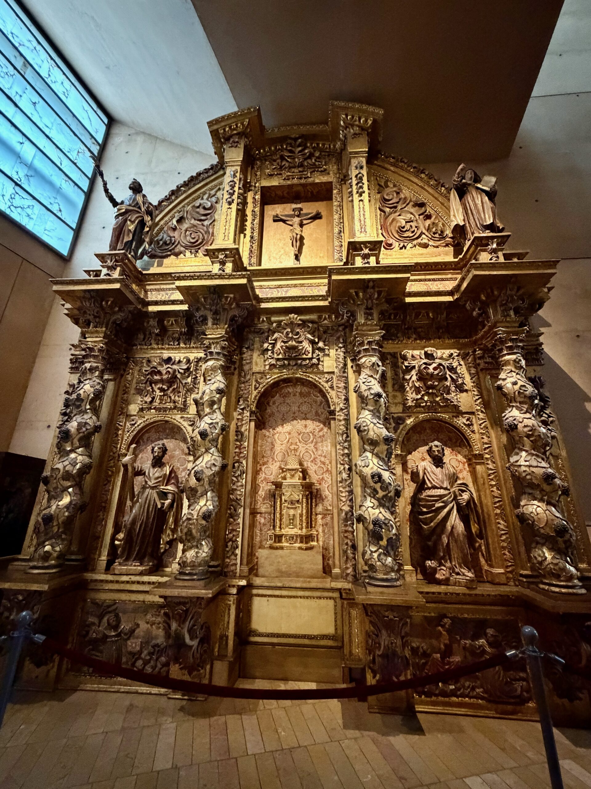Seventeenth-century Spanish retablo, Cathedral of Our Lady of the Angels. Photo by JFPenn